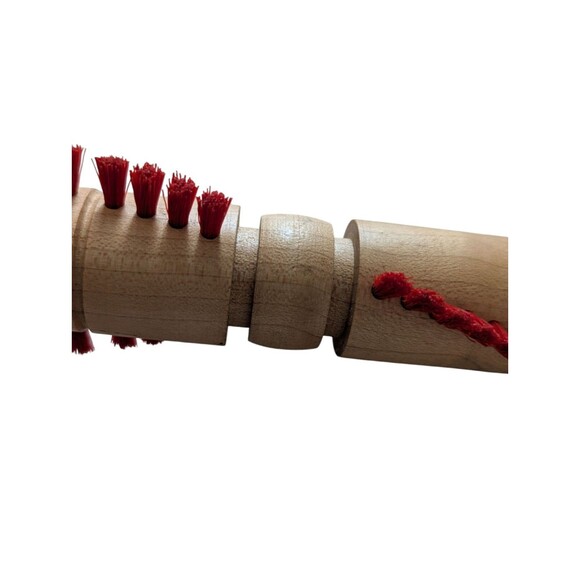 Dirt Devil MVP Ultra Vacuum Brush Roll 2920375000 Wood Square End Caps 13.75"L - Picture 3 of 4